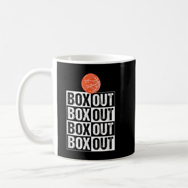 Caneca De Café Engraçado treinador de basquetebol T caixa de pres (Esquerda)