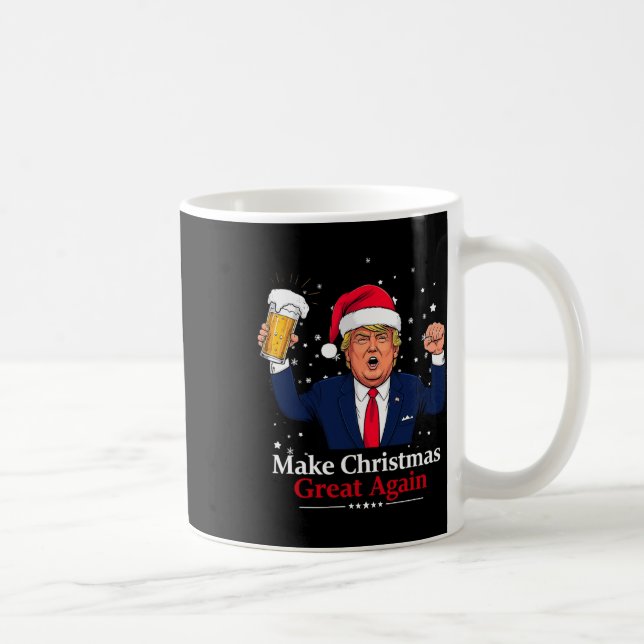 Caneca De Café Engraçado Tremor de Natal Faça Excelente de Natal  (Direita)