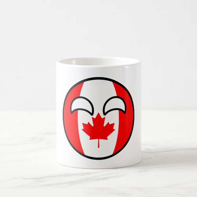 Caneca De Café Engraçado Trending Geeky Canadá Countryball (Centro)