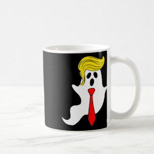 Caneca De Café Engraçado Trump Fantasma Trump Hair Halloween Dona