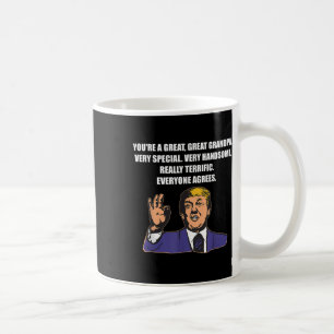 Caneca De Café Engraçado Trump Melhor Avô Sempre Concorda
