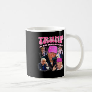 Caneca De Café Engraçado Trump Rosa Mentira Mim Ainda Trump 2024