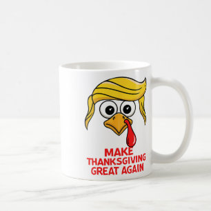 Caneca De Café Engraçado Trump Torna Excelente de Ação de Graças 