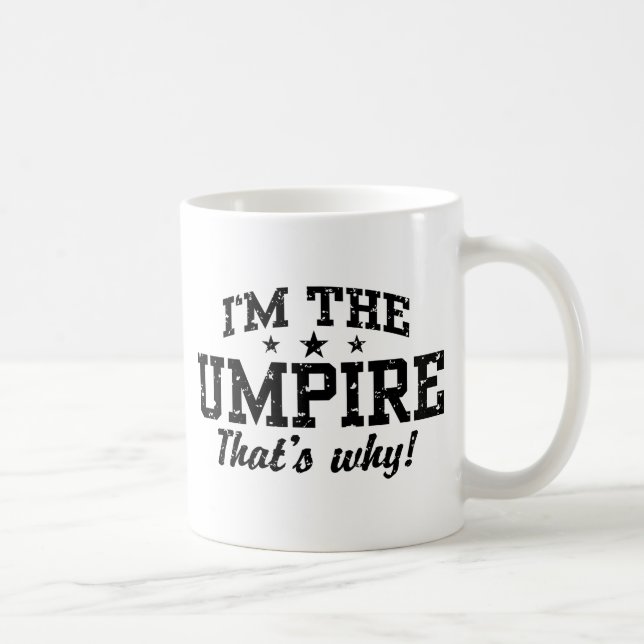 Caneca De Café Engraçado Umpire (Direita)