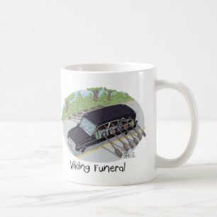 Caneca De Café Engraçado Viking Funeral Mug