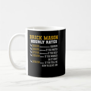 Caneca De Café Engraçado Vintage Brick Mason Roupa Bricklayer Hou