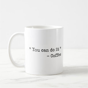 Caneca De Café Engraçado Você consegue