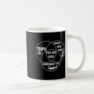 Caneca De Café Engraçado Você Estar Aqui Diagrama Venn Dystopian