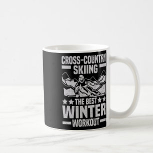 Caneca De Café Engraçado Winter Sport Snow Cross-country Skiing A