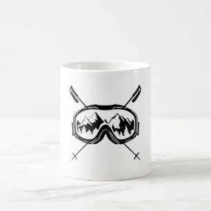 Caneca De Café Engraçado Winter Sports Snowboard goggggggggggggg