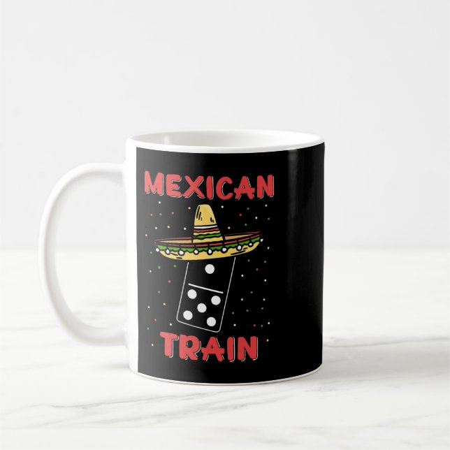 Caneca De Café Engraçados Comboios Mexicanos Dominoes (Esquerda)