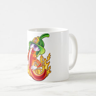 Caneca De Café Engraçados E Orgulhosos Chili Em Fogo Dá Mãos