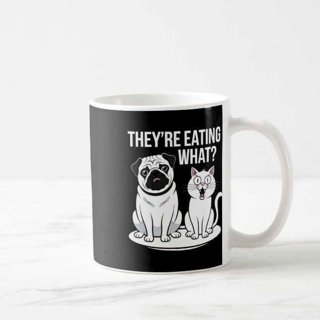 Caneca De Café Engraçados estão comendo os cães que estão comendo (Direita)