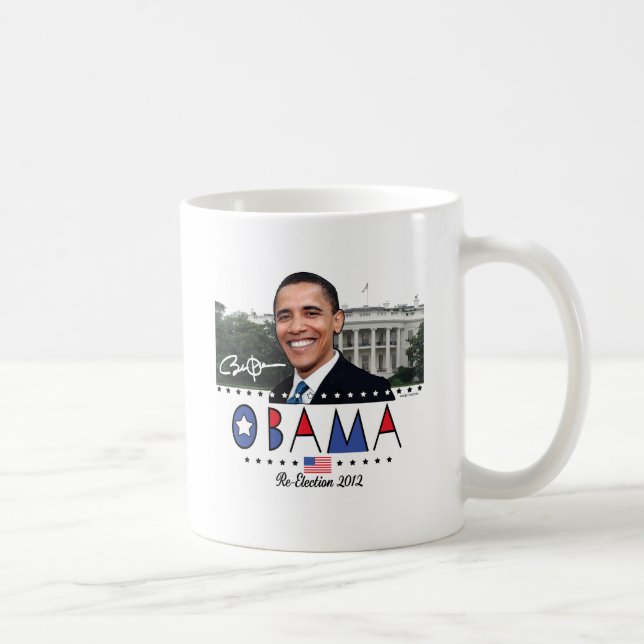 Caneca De Café Engrenagem do presidente Obama Eleição 2012 do (Direita)