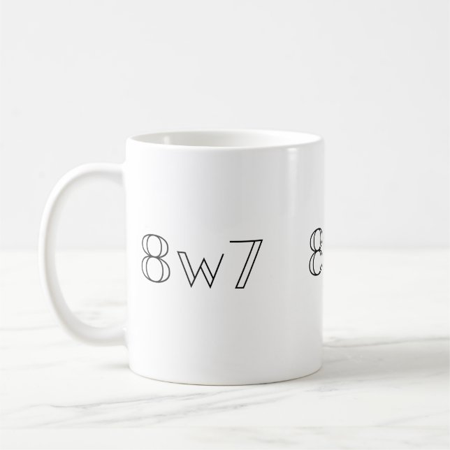 Caneca De Café Enneagram 8w7 Mug (Esquerda)
