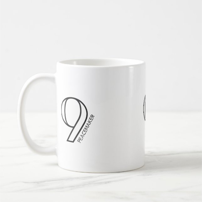 Caneca De Café Enneagram Tipo 9 - A Caneta Pacificadora (Esquerda)