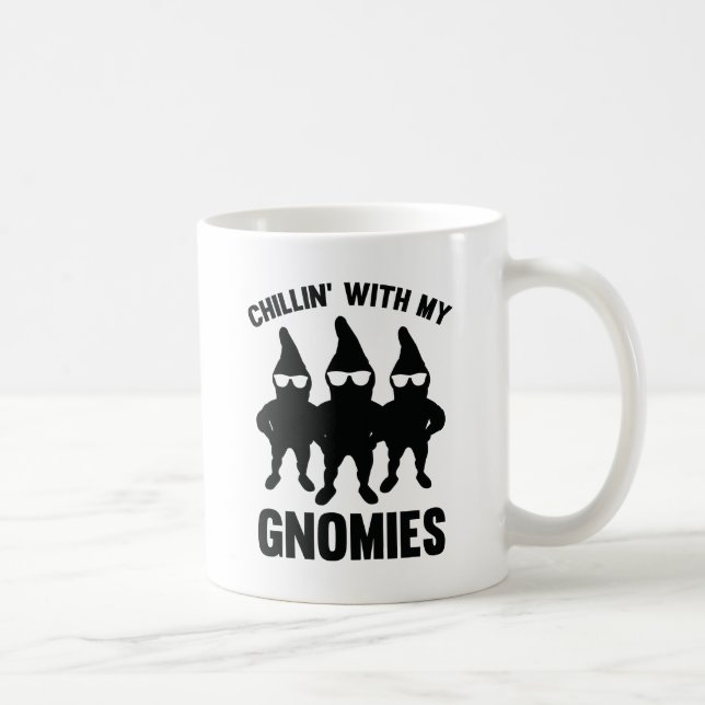 Caneca De Café Enrolando Com Meus Gnomos (Direita)