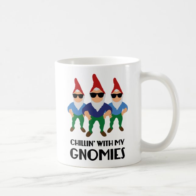 Caneca De Café Enrolando Com Meus Gnomos (Direita)