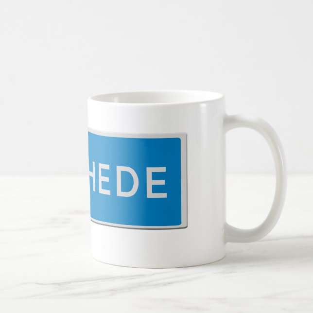 Caneca De Café Enschede road sign (Direita)