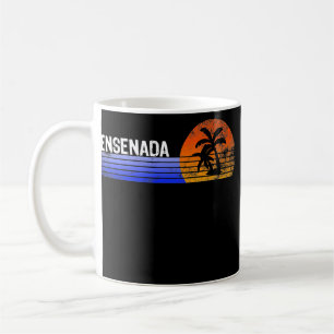 Caneca De Café Ensenada Souvenir México Retro Sunset Trip Verão