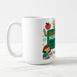 Caneca De Café Ensinando Corações, Formatando Futuros