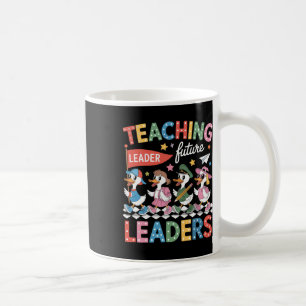 Caneca De Café Ensinando futuros líderes ganso engraçado professo