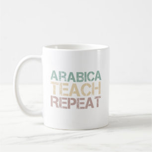 Caneca De Café Ensinar Café Arábica Repetir Citação Engraçada de