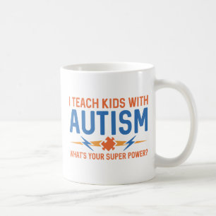 Caneca De Café Ensinar Crianças Com Autismo