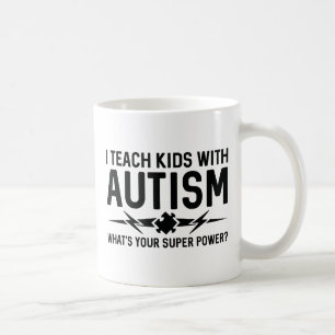 Caneca De Café Ensinar Crianças Com Autismo