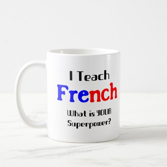 Caneca De Café ensinar francês (Esquerda)