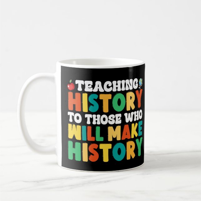Caneca De Café Ensinar História A Quem Fará História (Esquerda)