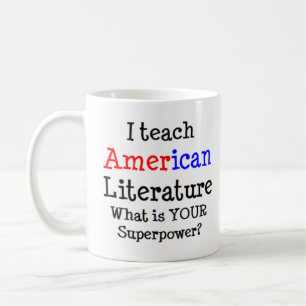 Caneca De Café ensinar literatura americana