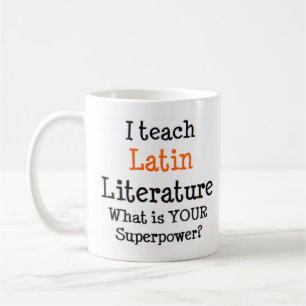 Caneca De Café ensinar literatura latina