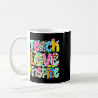 Caneca De Café Ensine Amor Inspire Ck Para a Escola Professor Cri