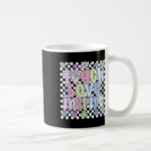 Caneca De Café Ensine Amor Inspire Professor Primeiro Dia Engraça