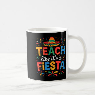 Caneca De Café Ensine como uma festa professores sombrero cinco d