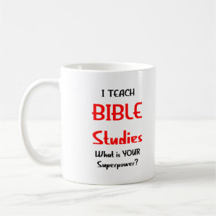 Caneca De Café Ensine estudos da bíblia