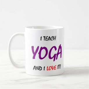 Caneca De Café ensine yoga e o ame
