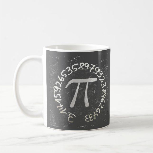 Caneca De Café Ensino De Chalkboard Pi Day Pi Day (Esquerda)