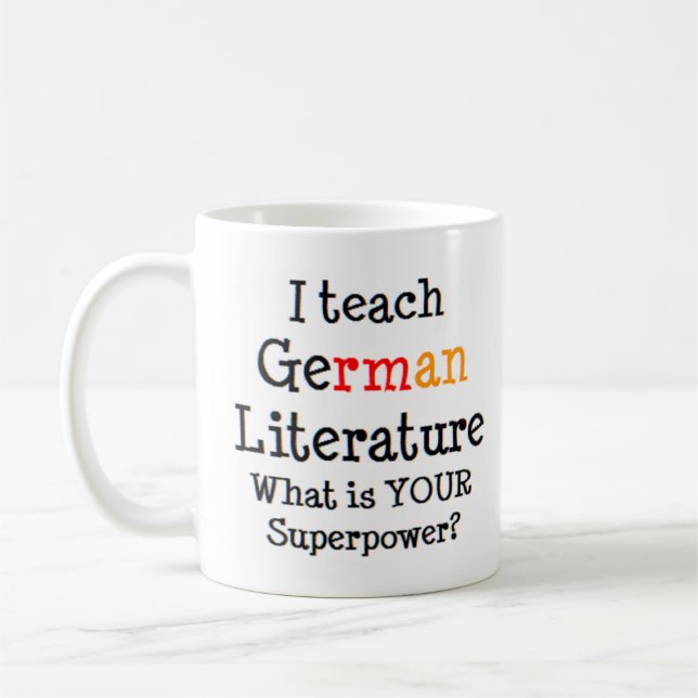 Caneca De Café ensino de literatura alemã (Esquerda)
