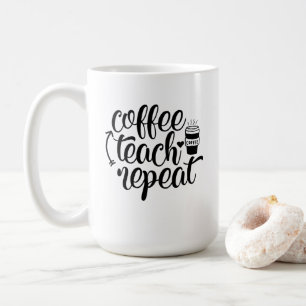 Caneca De Café Ensino do Café Repetir Mug