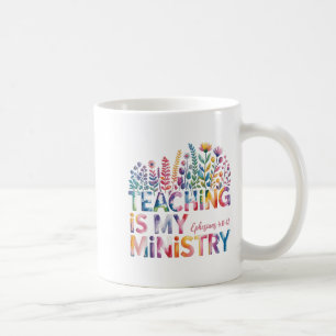 Caneca De Café Ensino É O Meu Professor Cristão Do Ministério Fai