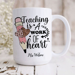 Caneca De Café Ensino é um Trabalho de Apreciação dos Professores