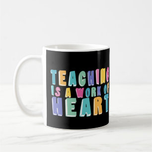 Caneca De Café Ensino é uma obra de coração