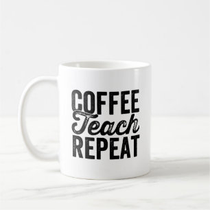 Caneca De Café Ensino Ensino Engraçado De Camisa De Café