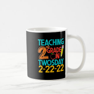 Caneca De Café Ensino Grau De segundo Na Segunda-Feira, 100 Dias,