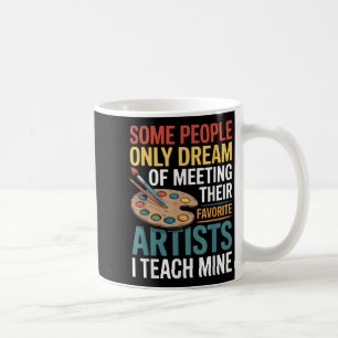 Caneca De Café Ensino meu Design de professor de arte favorito
