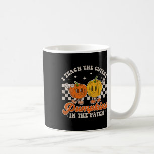 Caneca De Café Ensino Os Pumpkins Mais Bonitos No Patch Retro Tea