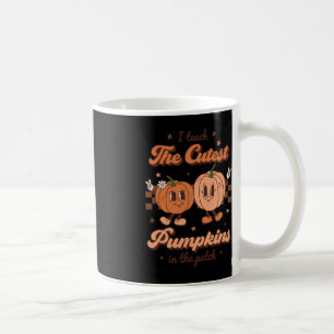 Caneca De Café Ensino Os Pumpkins Mais Bonitos No Patch Retro Tea