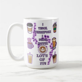 Caneca De Café Ensino, portanto, que bebo café